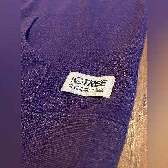 Purple Ten Tree zippered hoodie sweater embroidered Medium mint condition - Picture 6 of 6